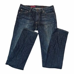 AG Adriano Goldschmied Dark Blue Straight Jeans